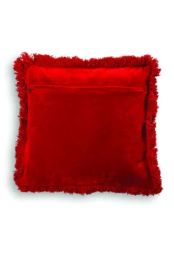 &klevering Square Tiger Cushion - Red