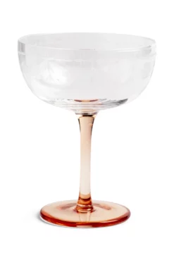 &klevering Set of Two Floral Champagne Coupes