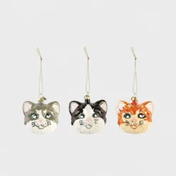 &klevering Cat Tree Ornaments (Set of 3)