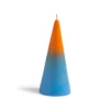 &klevering Fade Cone Candle Medium - Orange + Blue 2 &klevering Fade Cone Candle Medium - Orange + Blue