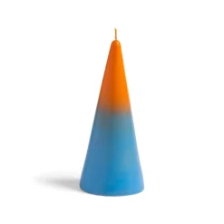 &klevering Fade Cone Candle Medium - Orange + Blue