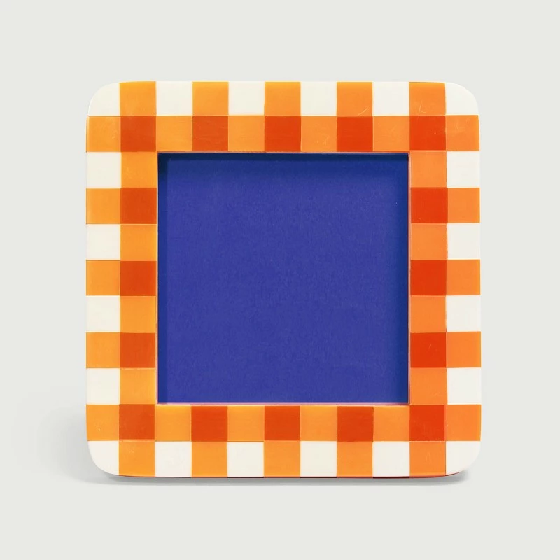 &klevering Orange Vichy Gingham Frame 4 &klevering Orange Vichy Gingham Frame