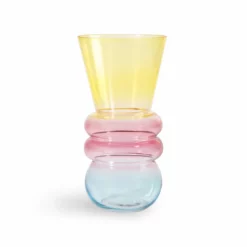 &klevering Droplet Vase Large Yellow