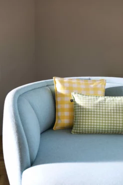 &klevering Green Gingham Cushion