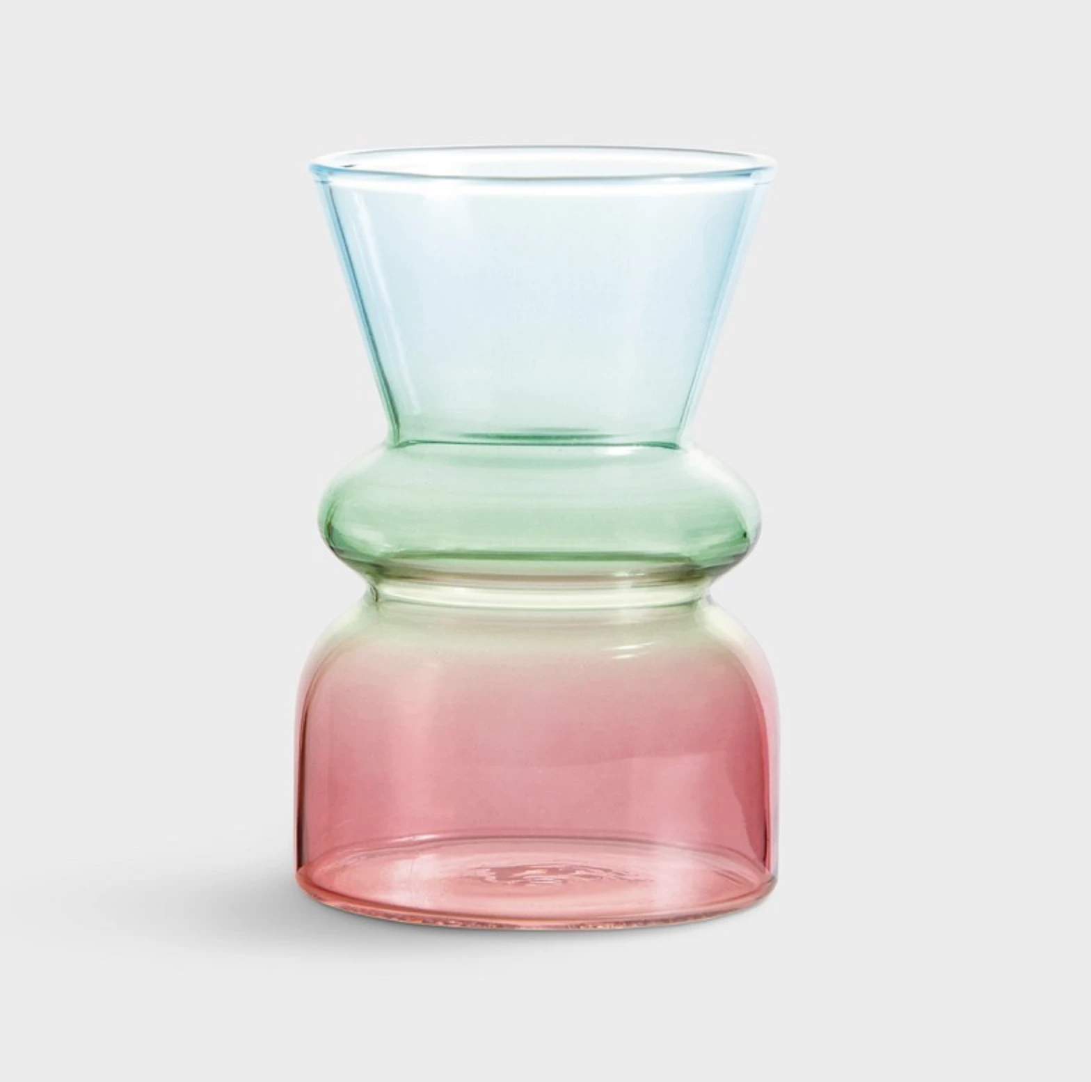 &klevering Three Colour Pastel Glass Vase 3 &klevering Three Colour Pastel Glass Vase