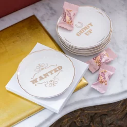 &klevering Western Slogan Fine China Plate