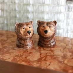 &klevering Grizzly Bear Salt And Pepper Shaker Set