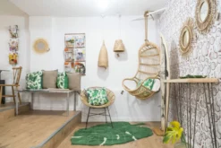 &klevering Cotton Monstera Cushion with Filling