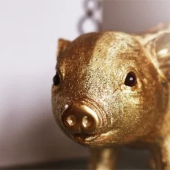&klevering Gold Piggy Coin Box