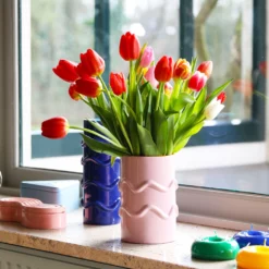 &klevering Wavy Low Vase