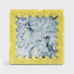 &klevering Wavy Yellow Photo Frame