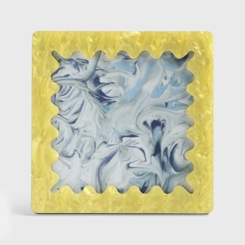 &klevering Wavy Yellow Photo Frame 3 &klevering Wavy Yellow Photo Frame