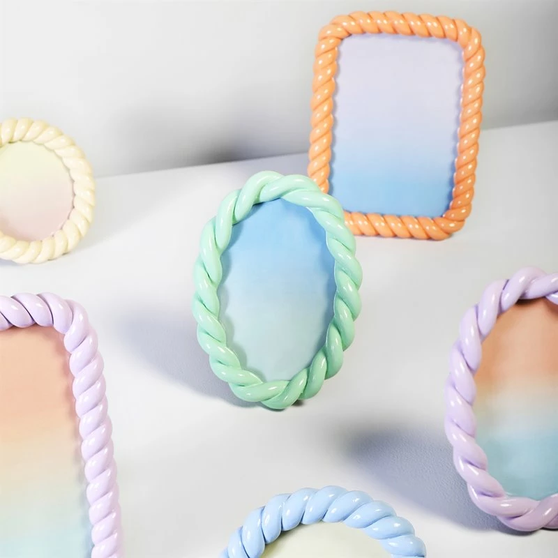 &klevering Braid Rectangle Photo Frame Peach 5 &klevering Braid Rectangle Photo Frame Peach