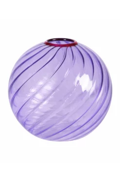 &klevering Purple Spiral Vase