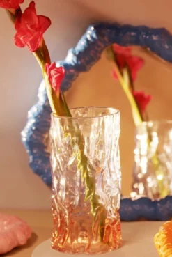 &klevering Bicolour Blue Trunk Vase