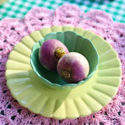 &klevering Scallop Dessert Plate Set of 6