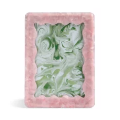 &klevering Wavy Pink Photo Frame