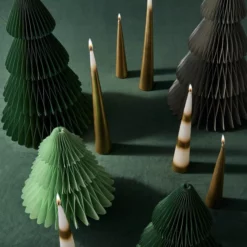 &klevering Set of 3 Gold Javelin Candle