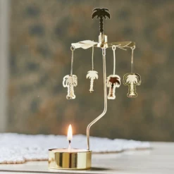 &klevering Palm Tree Tealight Spinner