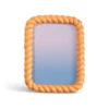 &klevering Braid Rectangle Photo Frame Peach