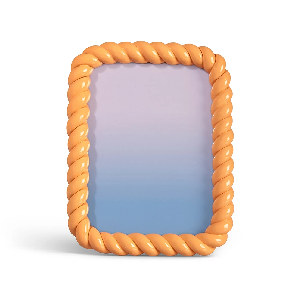&klevering Braid Rectangle Photo Frame Peach 3 &klevering Braid Rectangle Photo Frame Peach