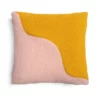 &klevering Wavy Square Pink Cushion