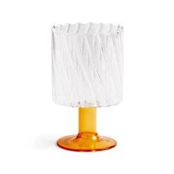 &klevering Twirl Orange Glass - Set of 2