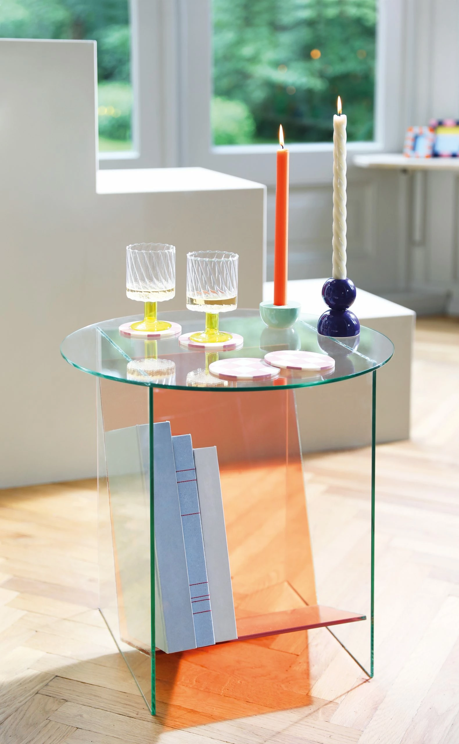 &klevering Candleholder Stack Pink 4 &klevering Candleholder Stack Pink