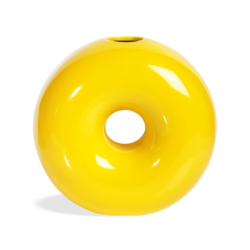 &klevering Yellow Torus Vase 3 &klevering Yellow Torus Vase