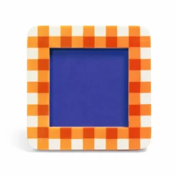&klevering Orange Vichy Gingham Frame