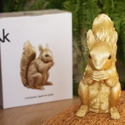 &klevering Coin Bank Gold Squirrel