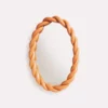 &klevering Braid Oval Wall Mirror Pink