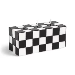&klevering Black Check Candle