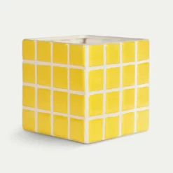 &klevering Yellow Tile Planter