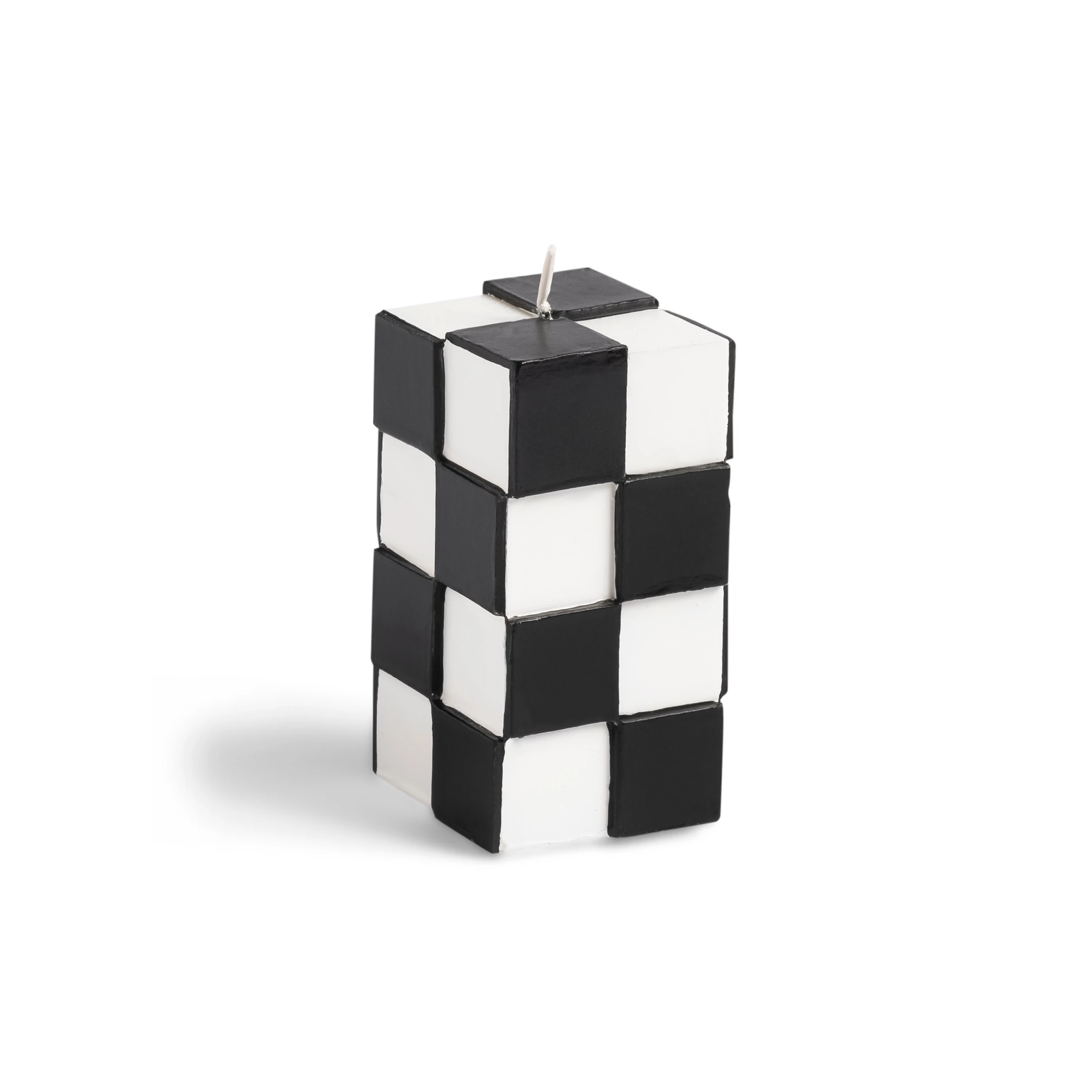 &klevering Small Black Check Candle 3 &klevering Small Black Check Candle