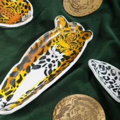&klevering Standing Leopard Print Anouk Plate