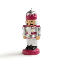 &klevering Silver and Pink Nutcracker Candle