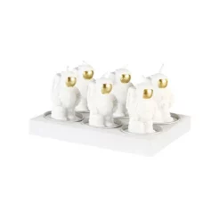 &klevering Pack of 6 Mini Astronaut Candles