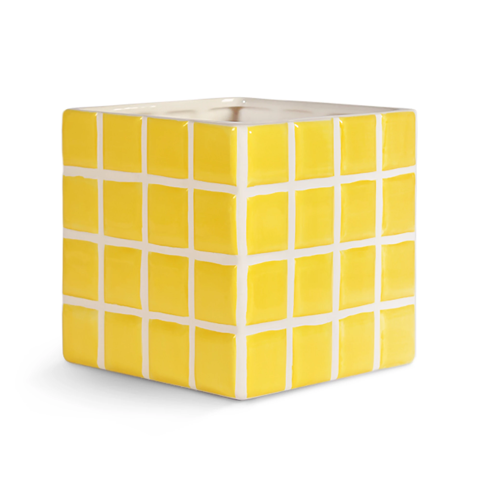 &klevering Yellow Tile Planter 3 &klevering Yellow Tile Planter