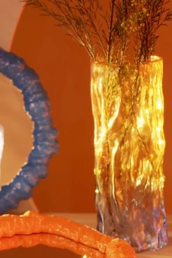 &klevering Bicolour Blue Trunk Vase