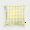 &klevering Cushion gingham square yellow