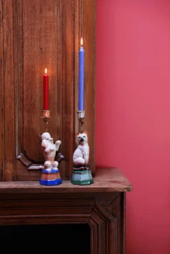 &klevering Two Glitter Candles Violet