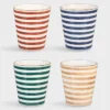 &klevering Small Stripe Mug - Set of 4
