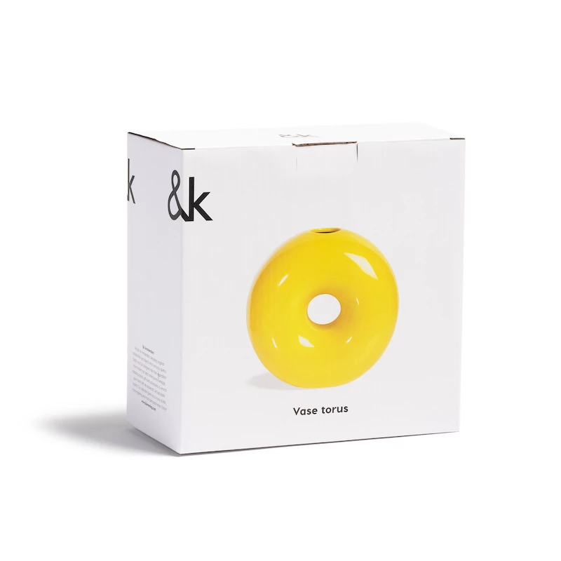 &klevering Yellow Torus Vase 5 &klevering Yellow Torus Vase