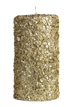 &klevering Medium Glitter Pillar Candle