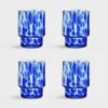 &klevering Blue Tortoise Glass Tumbler