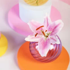 &klevering Purple Spiral Vase