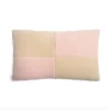 &klevering Beige and Pink Check Rectangle Cushion (50 x 30 cm) 1 &klevering Beige and Pink Check Rectangle Cushion (50 x 30 cm)