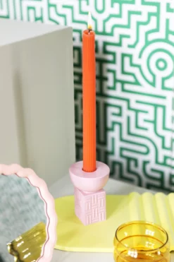 &klevering Stack Candle Holder Pink