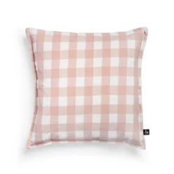 &klevering Pink Gingham Cushion